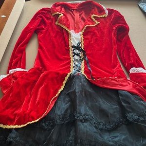 Halloween Pirate dress with led lights in skirt, size xl but like a large